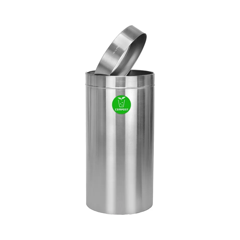 Alpine Stainless Steel Compost Bin, 27 Gallon (ALP475-27-CO)<Alpine Industries