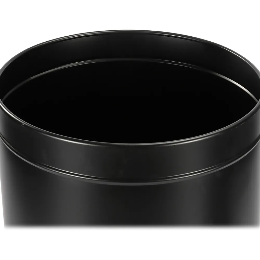 Alpine Stainless Steel Trash Can, 27-Gallon, Matte Black (ALP475-27-BLK)<Alpine Industries New