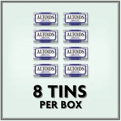 Altoids Sugar Free Peppermint Mints, 9.6 oz., 8 Pieces/Pack, 8/Box (209-00488)
