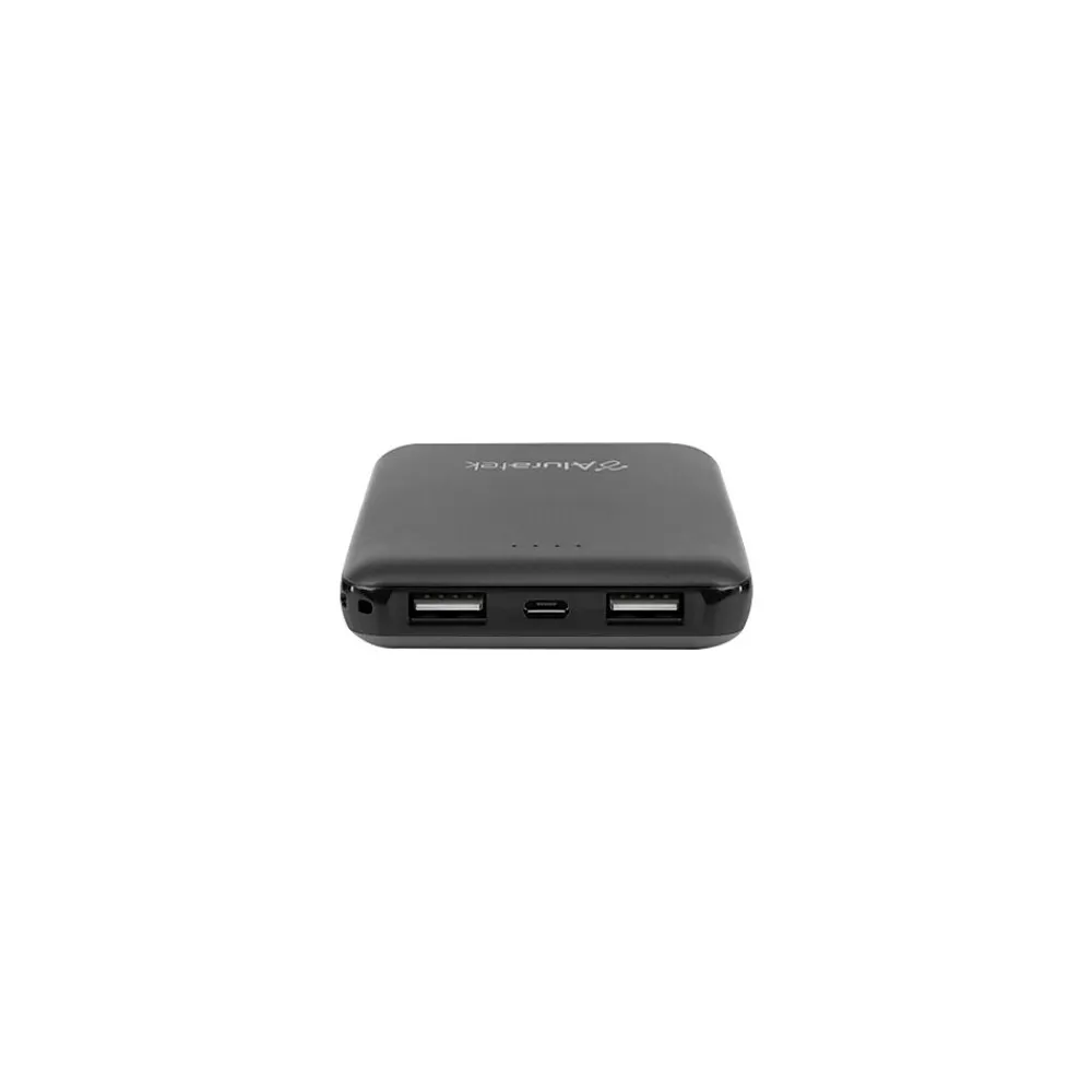 USB Power Bank for Most Smartphones, 5000mAh, Black (ASPB5KF)<Aluratek Clearance