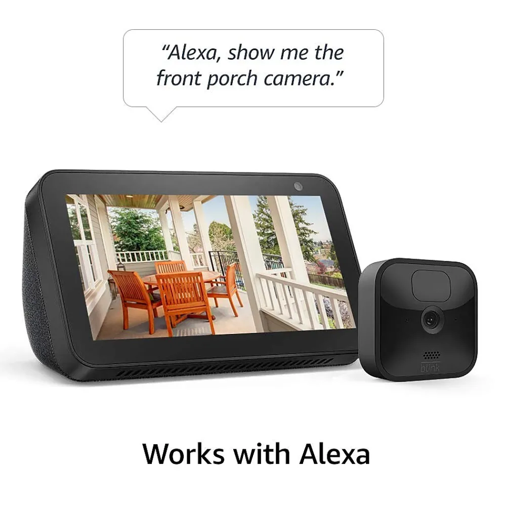 Blink Amazon Indoor/Outdoor Wireless Security Camera, Black (B086DKMSSM)