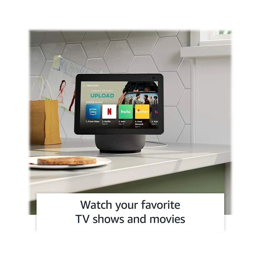 Amazon Echo Show 10 3rd Generation 10.1" Smart Display, Charcoal (B07VHZ41L8)