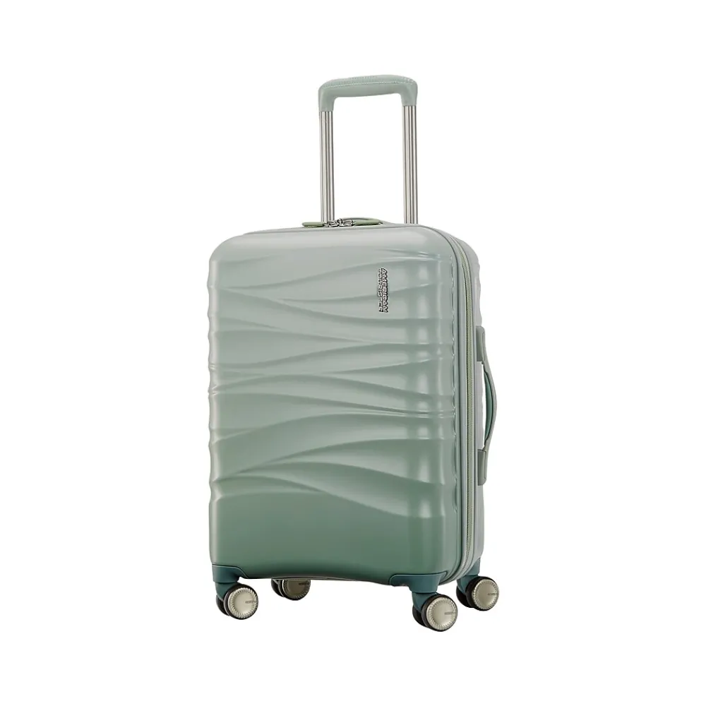 Cascade 22" Hardside Carry-On Suitcase, 4-Wheeled Spinner, Sage Green (143244-2017)<American Tourister Sale