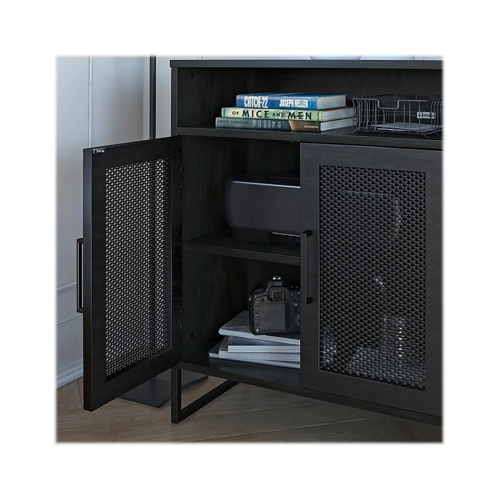 Storage Cabinets*Ameriwood Purdue 30" Storage Cabinet with 3 Shelves, Black Oak (3558335COM)