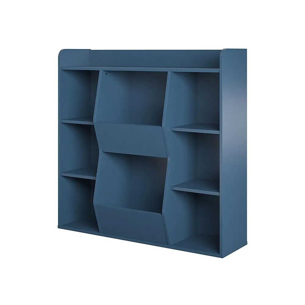 Bookcases*Ameriwood Tyler 40.8"H 9-Shelf Bookcase, Navy Particle Board (4865837COM)