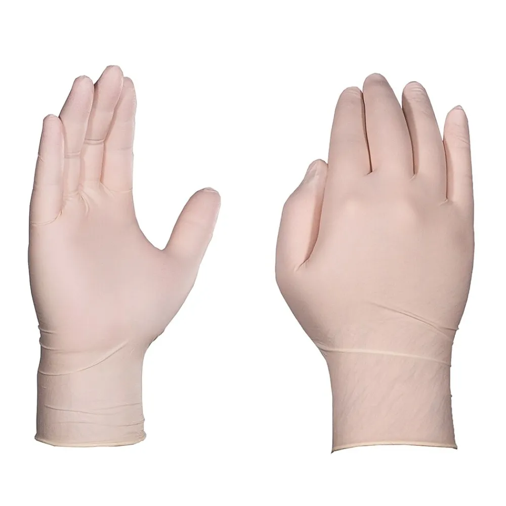 Professional GPPFT Powder Free Latex Exam Gloves, Ivory, Medium, 100/Box, 10Box/Carton (GPPFT44100XX)<Ammex Online