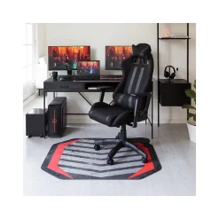 Chair Mats*Anji Mountain Rug'd Prizm Red Carpet & Hard Floor Chair Mat, 36