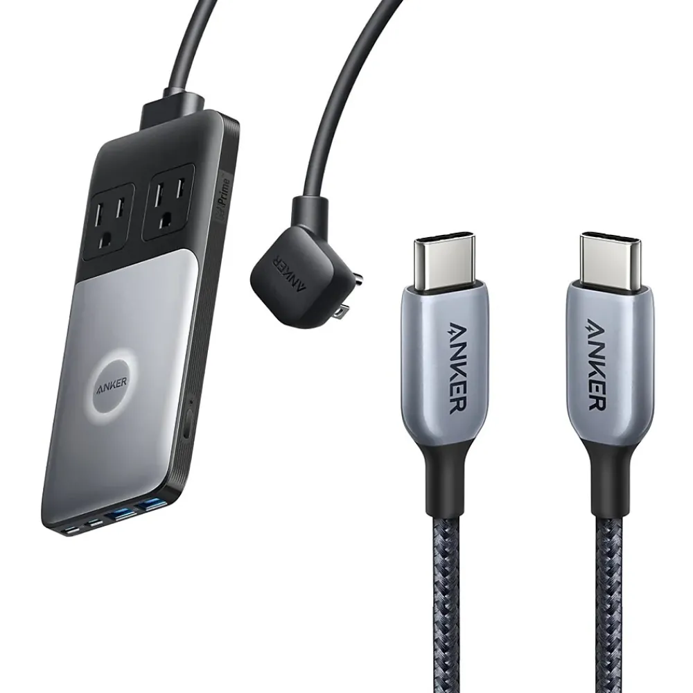 727 GaNPrime USB-A/USB-C Charging Station for Multiple Brands, Black (A91261F1)<Anker Hot
