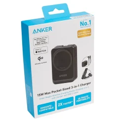 MagGo MagSafe USB-C MagSafe Wireless Charging Station for Apple, Black (B2557J11-1)<Anker Best