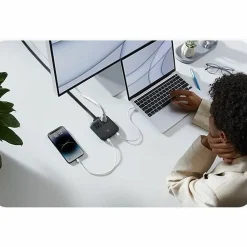 Nano USB-A/USB-C Charging Station, 5 ft., Black (A9129111)<Anker Outlet