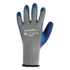 Ansell 80-100 Poly/Cotton/Natural Rubber Gray/Blue Latex Gloves, Size Group 8, 12/Pair