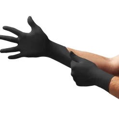 MIDKNIGHT® Black Powder Free Nitrile Exam Gloves, Latex Free, Size XXL, 100/Box (MK-29)<Ansell New
