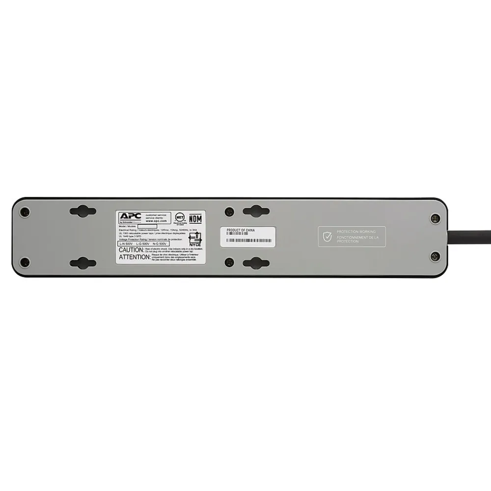APC Essential SurgeArrest 6 Outlet Home/Office, 15' Cord, 1080 Joules (PE615)