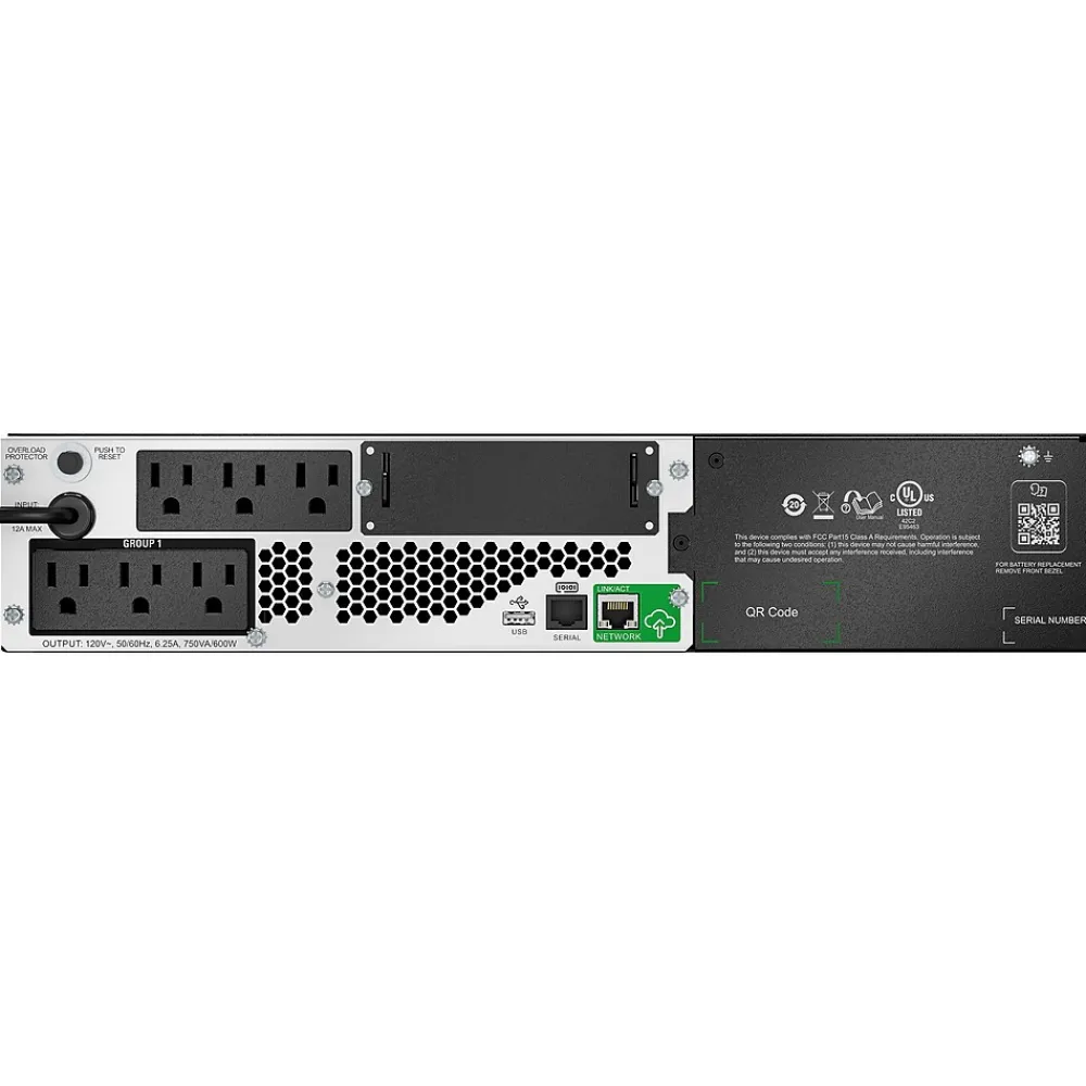 APC Smart-UPS with SmartConnect 750 VA UPS, 6-Outlets, Black (SMTL750RM2UC)