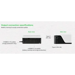 APC UPS Battery Backup, 700VA UPS with 4 Backup Battery Outlets, USB Type-C, White (BE700G3)