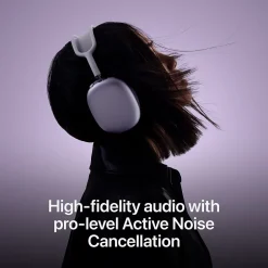 AirPods Max Wireless Active Noise Canceling Over-Ear Headset, USB-C, Bluetooth, Midnight (MWW43AM/A)<Apple Online