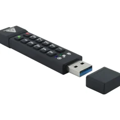 Clearance Apricorn Aegis Secure Key 3z 64GB USB 3.0 Type A Flash Drive, Black (ASK3Z-64GB)
