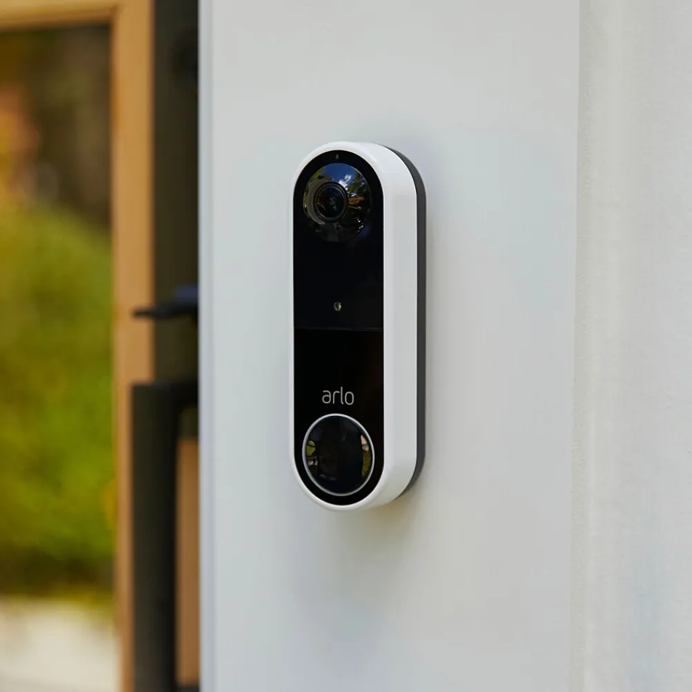 Arlo Essential Wi-Fi Wireless Smart Video Doorbell, White (AVD2001-100NAS)