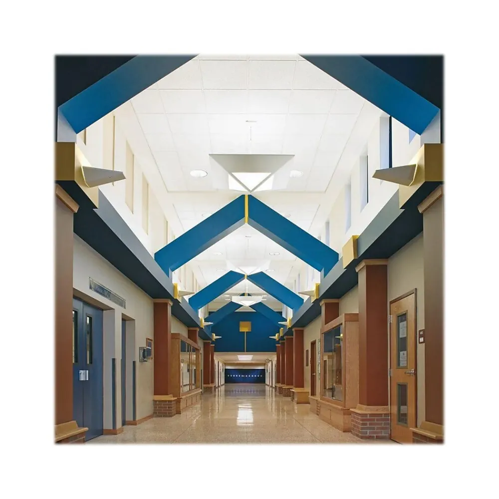 Armstrong CORTEGA Second Look Angled Tegular Edge Ceiling Tile, 24" x 48", White, 8/Carton (BP2758C)