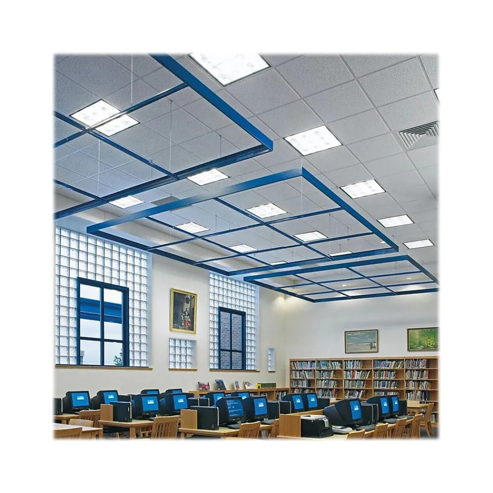 Armstrong CORTEGA Square Lay-In Edge Ceiling Tile, 24" x 48", White, 6/Carton (BP823A)