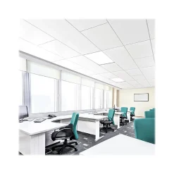 Armstrong LYRA Plant-Based Square Lay-In Ceiling Tile, 24" x 48", White, Dozen (BP8373PB)