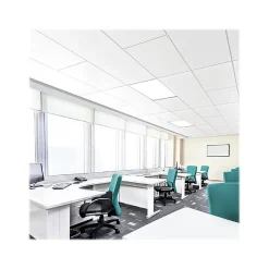 Armstrong LYRA Plant-Based Square Tegular Edge Ceiling Tile 9/16, 24" x 24", White, 12/Carton (BP8361EPB)