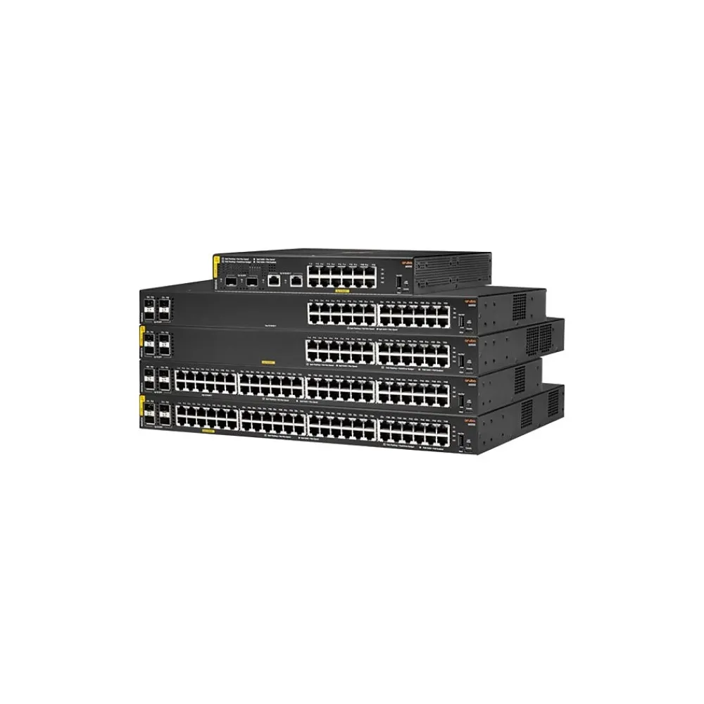 Outlet Aruba CX 6000 24-Port Gigabit Ethernet Managed Switch, 10/100/1000 Mbps, Black (R8N87A#ABA)