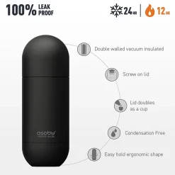 ASOBU Orb Stainless Steel Vacuum Insulated Water Bottle, 14 oz., Pastel Purple (ADNASBV30PP)