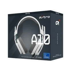 New Logitech Astro Gaming A10 Gen 2 Stereo Headset, White (939-002062)
