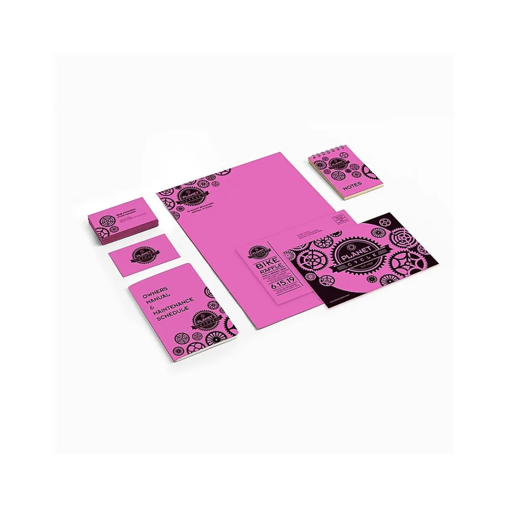 Card Stock*Astrobrights 65 lb. Cardstock Paper, 8.5" x 11", Outrageous Orchid, 250 Sheets/Pack (WAU21951)
