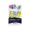 Labels|Astrobrights Astrodesigns Inkjet/Laser Sticker Paper Labels, 8 1/2" x 11", Matte White, 15 Sheets/Pack (91296-01)