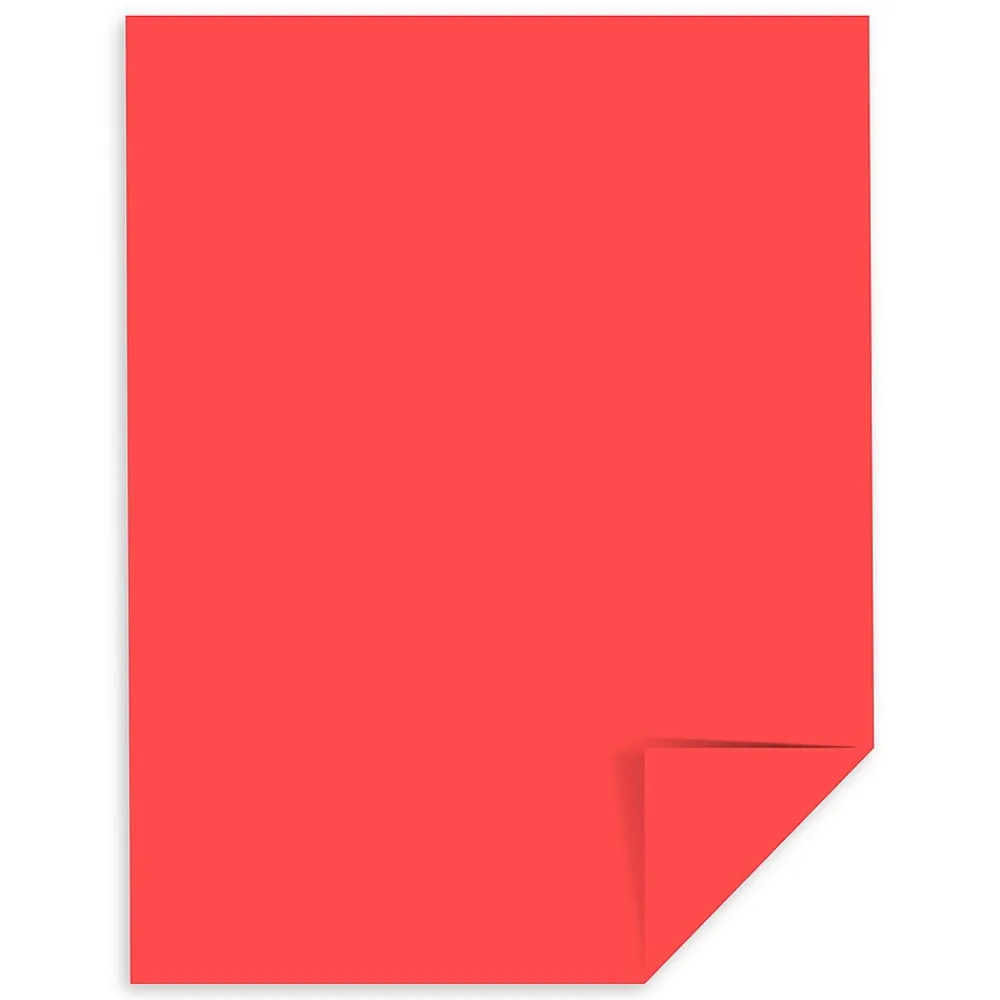 Multipurpose Paper*Astrobrights Colored Paper, 24 lbs., 8.5" x 11", Rocket Red, 500 Sheets/Ream (22641)