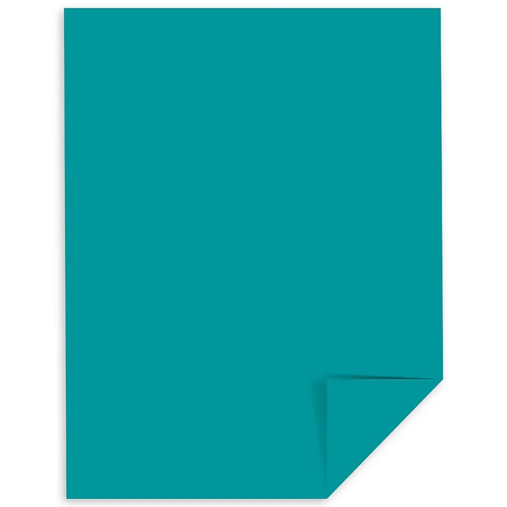 Multipurpose Paper*Astrobrights Colored Paper, 24 lbs., 8.5" x 11", Terrestrial Teal, 500 Sheets/Ream (21849/22479)