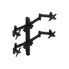 Sale Atdec Adjustable Quad-Arm Monitor Mount, Up to 30" Monitor, Black (AWMS-4-4675-H-B)