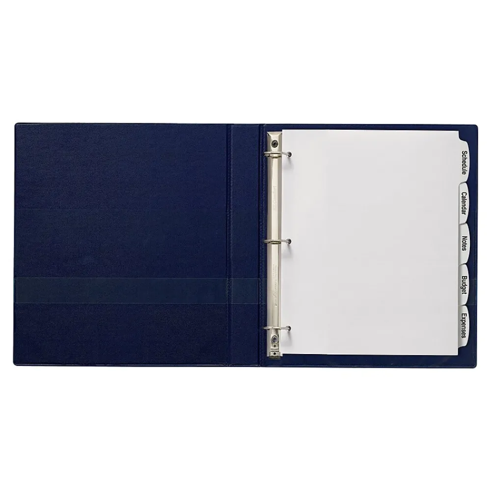 Dividers|Avery Big Tab Printable Paper Dividers with White Labels, 5 Tabs, 4 Sets/Pack (11432)