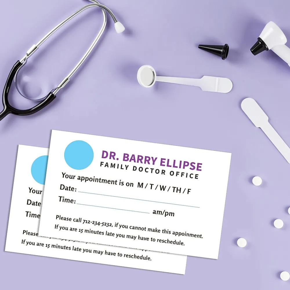 Business Cards*Avery Clean Edge Business Cards, 2" x 3 1/2", Matte White, 1000 Per Pack (5874)