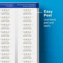 Discount Avery Easy Peel Inkjet Return Address Labels, 2/3