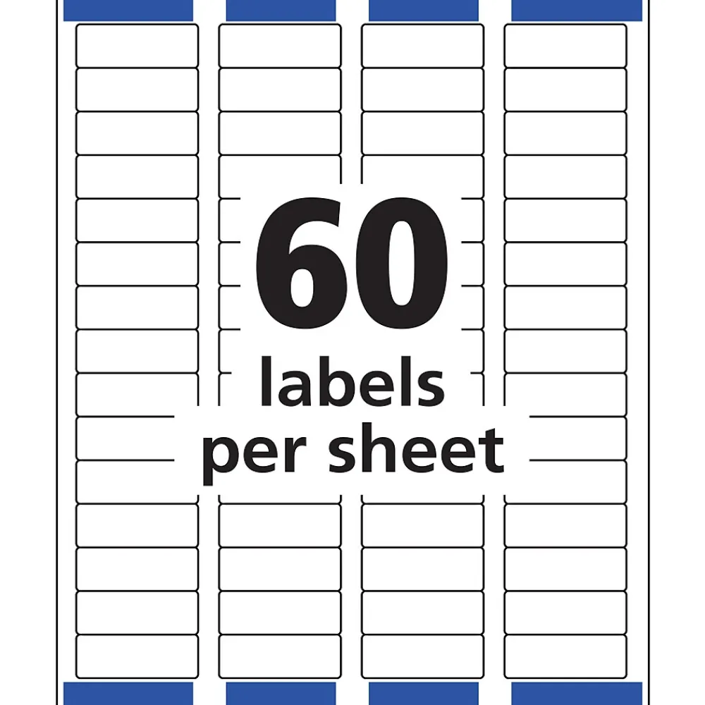 Hot Avery Easy Peel Laser Return Address Labels, 2/3" x 1-3/4", Clear, 600 Labels/Pack (15695)