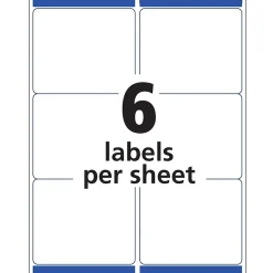 New Avery Easy Peel Laser Shipping Labels, 3-1/3