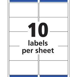 Clearance Avery Easy Peel Laser Shipping Labels, 2