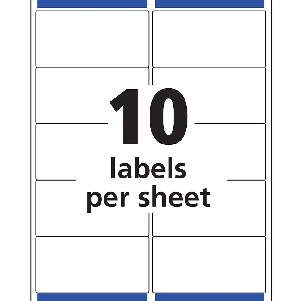 Clearance Avery Easy Peel Laser Shipping Labels, 2" x 4", Clear, 100 Labels/Pack (15663)