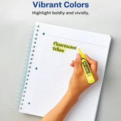 Highlighters|Avery Hi-Liter Tank Highlighters, Chisel, Green, Dozen (24020)