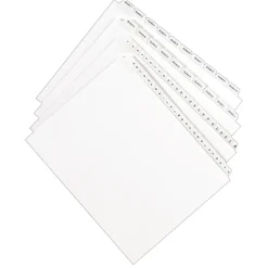 Dividers|Avery Legal Pre-Printed Paper Divider Collated Set, 101-125 Tabs, White, Allstate Style, Letter Size (01705)