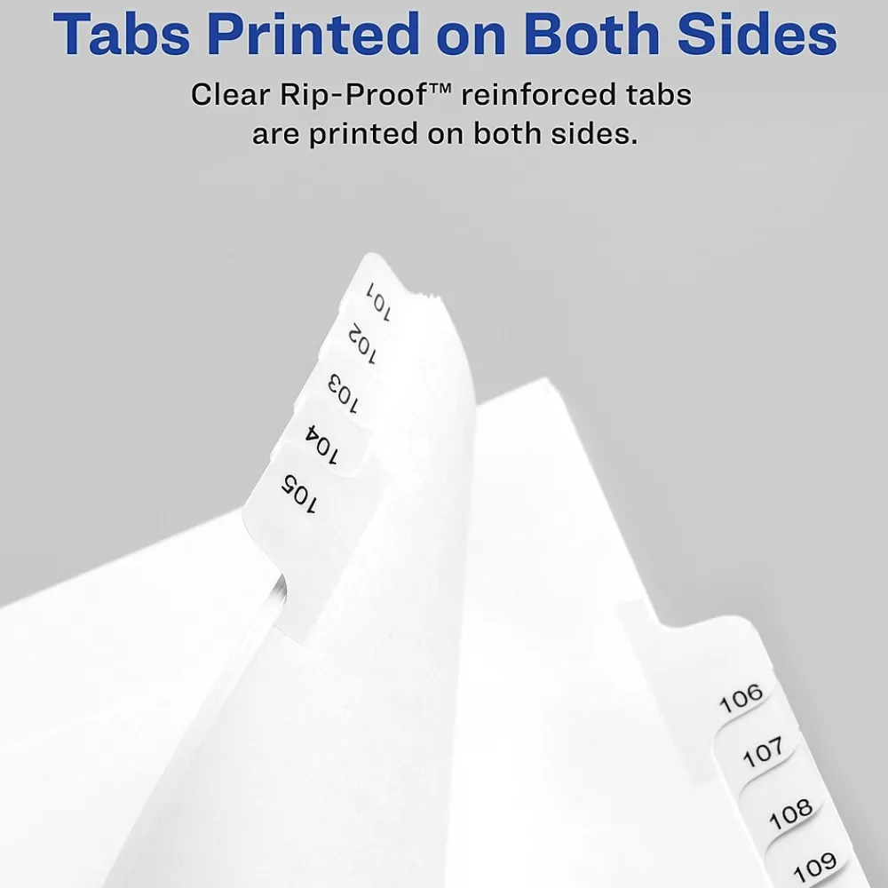 Dividers|Avery Legal Pre-Printed Paper Divider Collated Set, A-Z Tabs, White, Allstate Style, Letter Size (01700)
