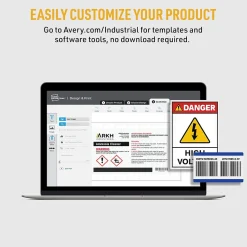 Labels|Avery PermaTrack Durable Laser Asset Tag Labels, 3/4