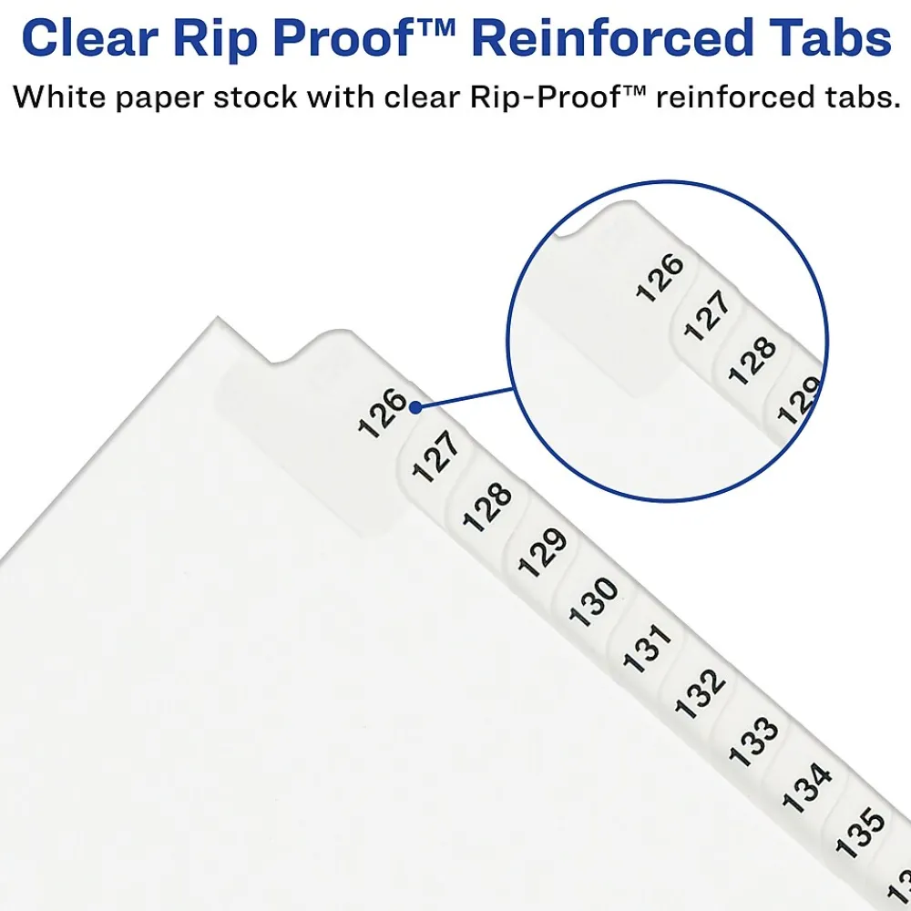 Dividers|Avery Premium Collated Legal Paper Dividers, 1-10 & Table of Content Tabs, White, Style, Letter Size (11381)