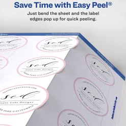 Clearance Avery Printable Round Labels with Sure Feed, 2
