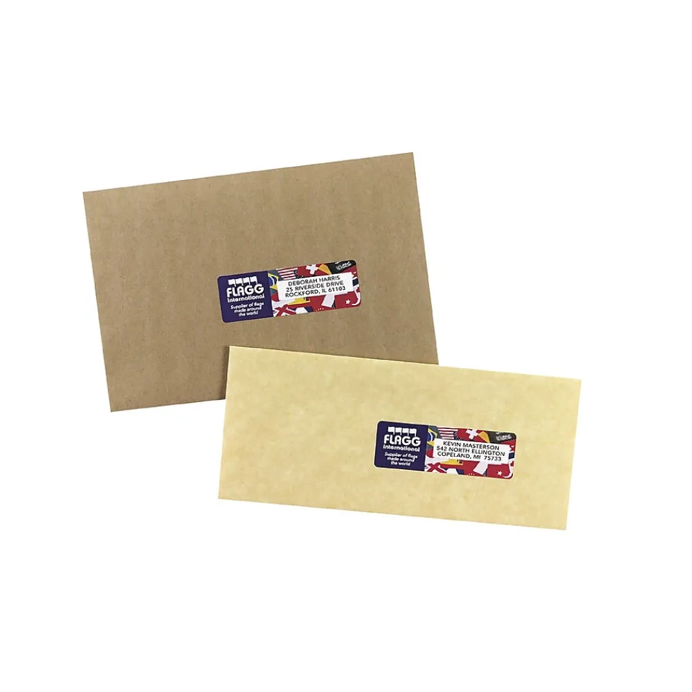 Best Avery Print-to-the-Edge Laser/Copier Shipping Labels, 1-1/4" x 3-3/4", White, 300 Labels/Pack (6879)