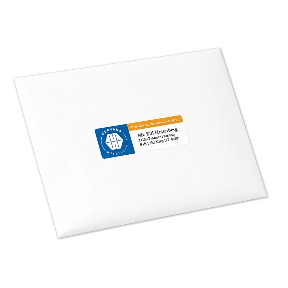 Best Avery Print-to-the-Edge Laser/Copier Shipping Labels, 1-1/4" x 3-3/4", White, 300 Labels/Pack (6879)