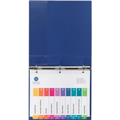 Dividers|Avery Ready Index Table of Contents Paper Dividers, 1-10 Tabs, Multicolor, 24 Sets/Box (11169)